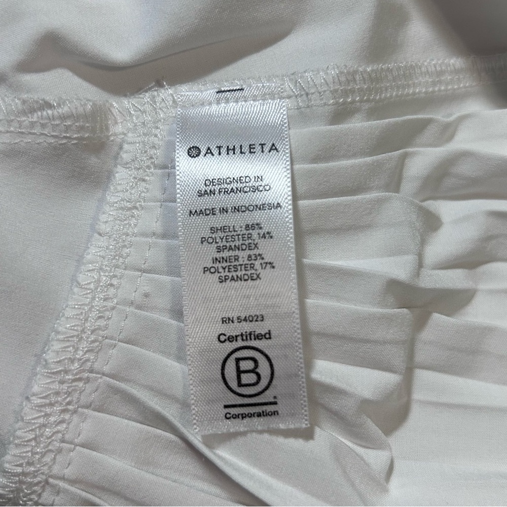 Athleta Pleaded White Skort Size S - Picture 10 of 14